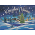 Nekupto Postcard with glitter Christmas pattern 2 Magical Christmas 15 x 11 cm