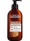 Loreal Paris Men Expert BarberClub Beard Face & Hair Wash 3in1 gel for daily care of face, beard, and hair dispenser 200 ml