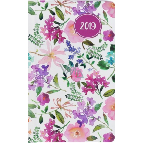 Albi Diary 2019 pocket weekly Hydrangea 15.5 x 9.5 x 1.2 cm