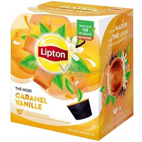 Lipton Black Tea Caramel & Vanilla - Caramel and vanilla flavored black tea capsules Dolce Gusto 12 pieces 33.6 g