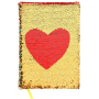 Albi Block with sequins Heart 15 cm x 21 cm
