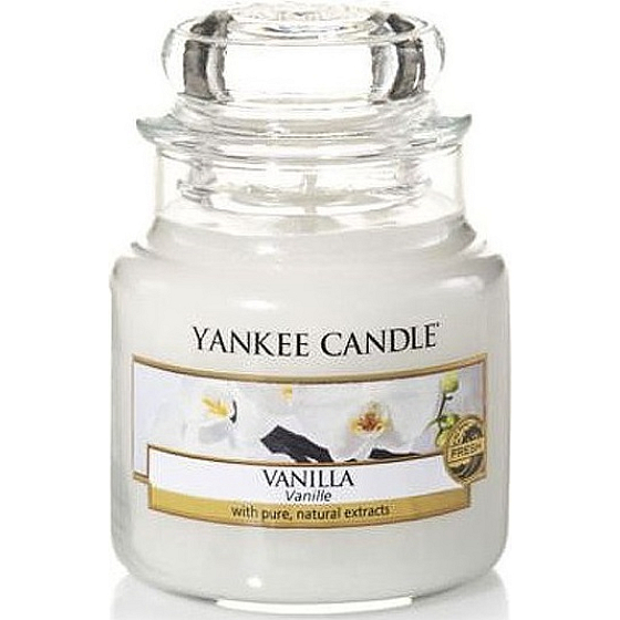 Yankee Candle Vanilla - Vanilla scented candle Classic small glass 104 g