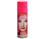 Washable colored hairspray Pink 125 ml spray