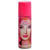 Washable colored hairspray Pink 125 ml spray