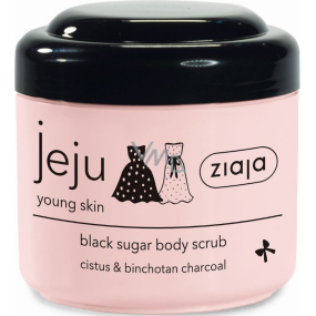 Ziaja Jeju Black sugar body peeling with anti-inflammatory and antibacterial effects 200 ml