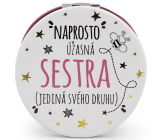 Nekupto Gift centre Double mirror Amazing sister 7 cm