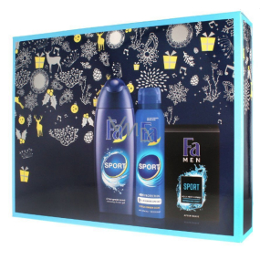 Fa Men Sport shower gel 250 ml + deodorant spray 150 ml + aftershave 100 ml, cosmetic set