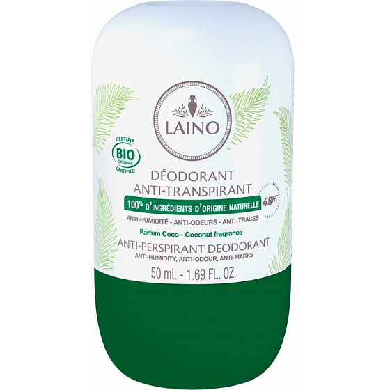 Laino BIO Coconut 48-hour antiperspirant deodorant roll-on unisex 50 ml