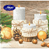 Nekupto Paper napkins 3 ply 33 x 33 cm 20 pieces Brown with candles and flasks