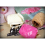 Albi Raffia natural paper ribbon Red 10 m