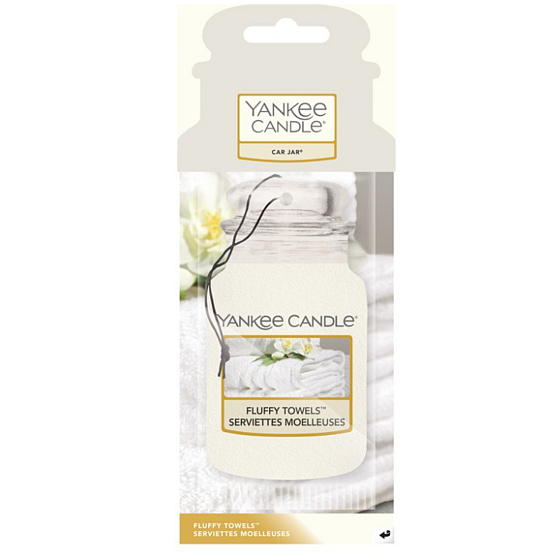 Yankee Candle Fluffy Towels - Fluffy Towels scented car tag paper 12 g