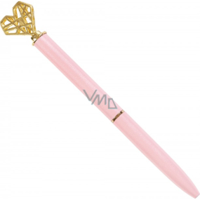 Albi Pink pen with golden heart
