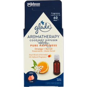 Glade Aromatherapy Cool Mist Diffuser Pure Happiness Orange + Neroli essential oil refill 17,4 ml