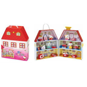 Hello Kitty Paper house with 4 figures, recommended age 3+