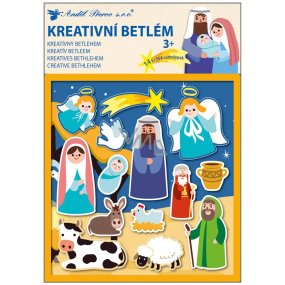 Christmas foam stickers creative nativity 21 x 26 cm