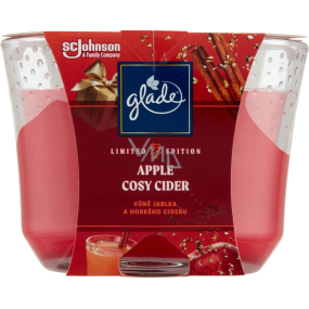 Glade Apple Cosy Cider scented cider scented candle in glass, burning time up to 52 hours 224 g