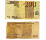 Talisman Gold plastic banknote 200 EUR