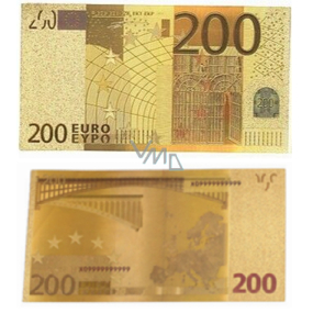 Talisman Gold plastic banknote 200 EUR