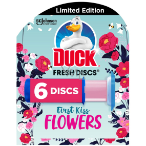 Duck Fresh Discs First Kiss Flowers Toilet gel for hygienic cleanliness and freshness of your toilet 36 ml