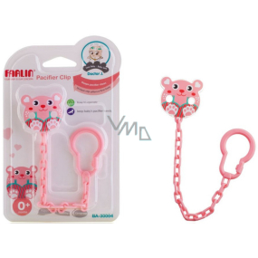 Baby Farlin Pacifier Clip Pacifier Chain Mouse Pink for babies 0+ months
