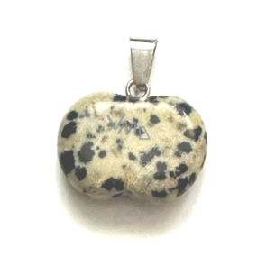 Jasper Dalmatian Apple of Knowledge pendant natural stone 1,5 cm, stone of positive energy