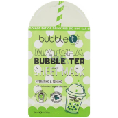 Bubble´t Matcha Bubble Tea textile mask for all skin types 20 ml