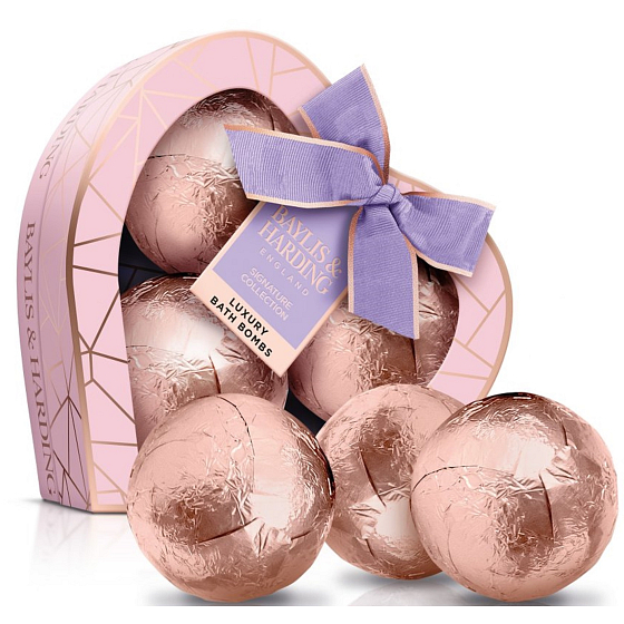 Baylis & Harding Jojoba, Vanilla and Almond Sparkling Bath Balls 3 x 120 g, cosmetic set for women