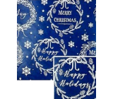 Nekupto Christmas gift wrapping paper 70 x 500 cm Dark blue, Merry & Bright