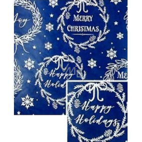 Nekupto Christmas gift wrapping paper 70 x 500 cm Dark blue, Merry & Bright