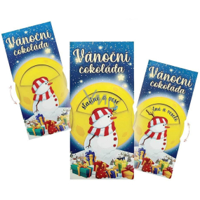 Bohemia Gifts Christmas interactive chocolate with wishes Snowman 100 g