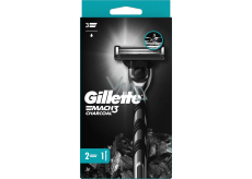 Gillette Mach3 Charcoal shaving shaver + replacement heads 2 pieces for men