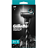 Gillette Mach3 Charcoal shaving shaver + replacement heads 2 pieces for men