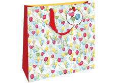 Nekupto Gift paper bag 32,5 x 32,5 x 14 cm Balloons