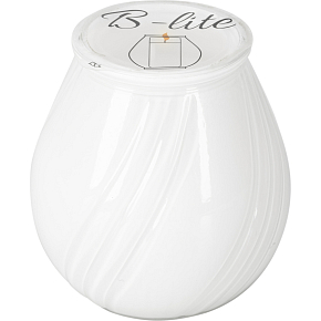 B-lite garden candle in glass, white, 120 g