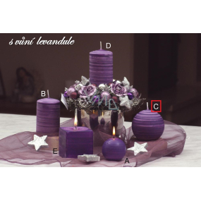 Lima Wellness Lavender aroma candle balls diameter 80 mm 1 piece