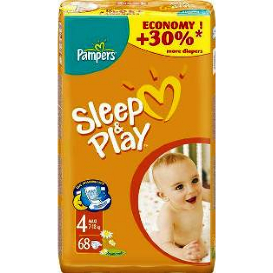 Pampers Sleep & Play 4 Maxi Jumbo 7-18 kg diaper panties 68 pieces