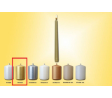 Lima Candle smooth metal gold conical 22 x 250 mm 1 piece