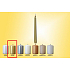 Lima Candle smooth metal gold conical 22 x 250 mm 1 piece