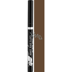 Miss Sports Cat with eyeliner in marker 002 Miaowww Brown 1.6 g