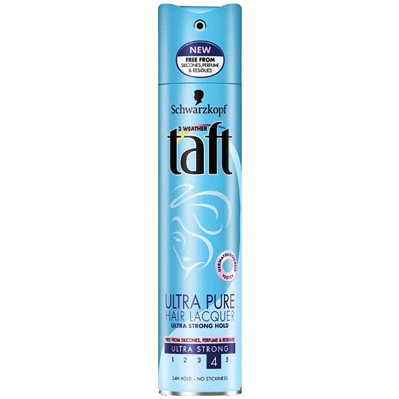 Taft Ultra Pure ultra strong fixation hairspray 250 ml
