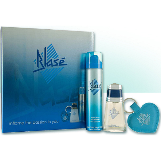 Blasé Blase eau de toilette 30 ml + deodorant spray 75 ml + heart keychain, gift set