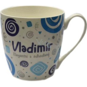 Nekupto Twister mug named Vladimir blue 0.4 liters