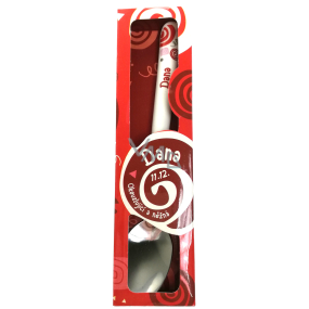 Nekupto Twister Spoon named Dana red 16 cm
