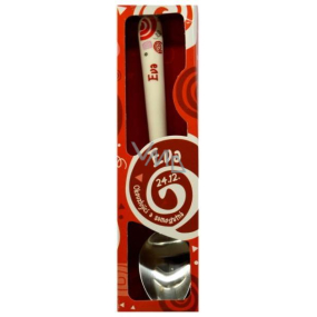 Nekupto Twister Spoon named Eva red 16 cm
