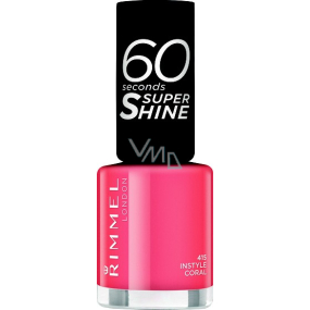 Rimmel London 60 Seconds Super Shine Nail Polish nail polish 415 Instyle Coral 8 ml