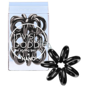 Invisibobble Nano True Black Hair band black spiral 3 pieces