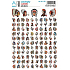 Arch School mini stickers Indians