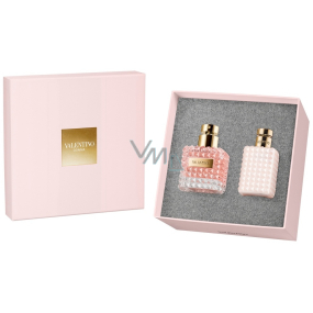 Valentino Donna perfumed water for women 50 ml + body lotion 100 ml, gift set