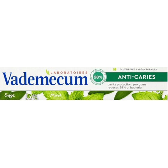 Vademecum Anti Caries & Natural toothpaste 75 ml