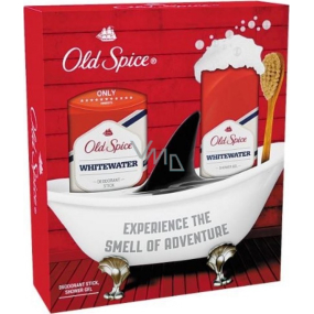 Old Spice White Water shower gel for men 250 ml + deodorant stick 50 ml, cosmetic set